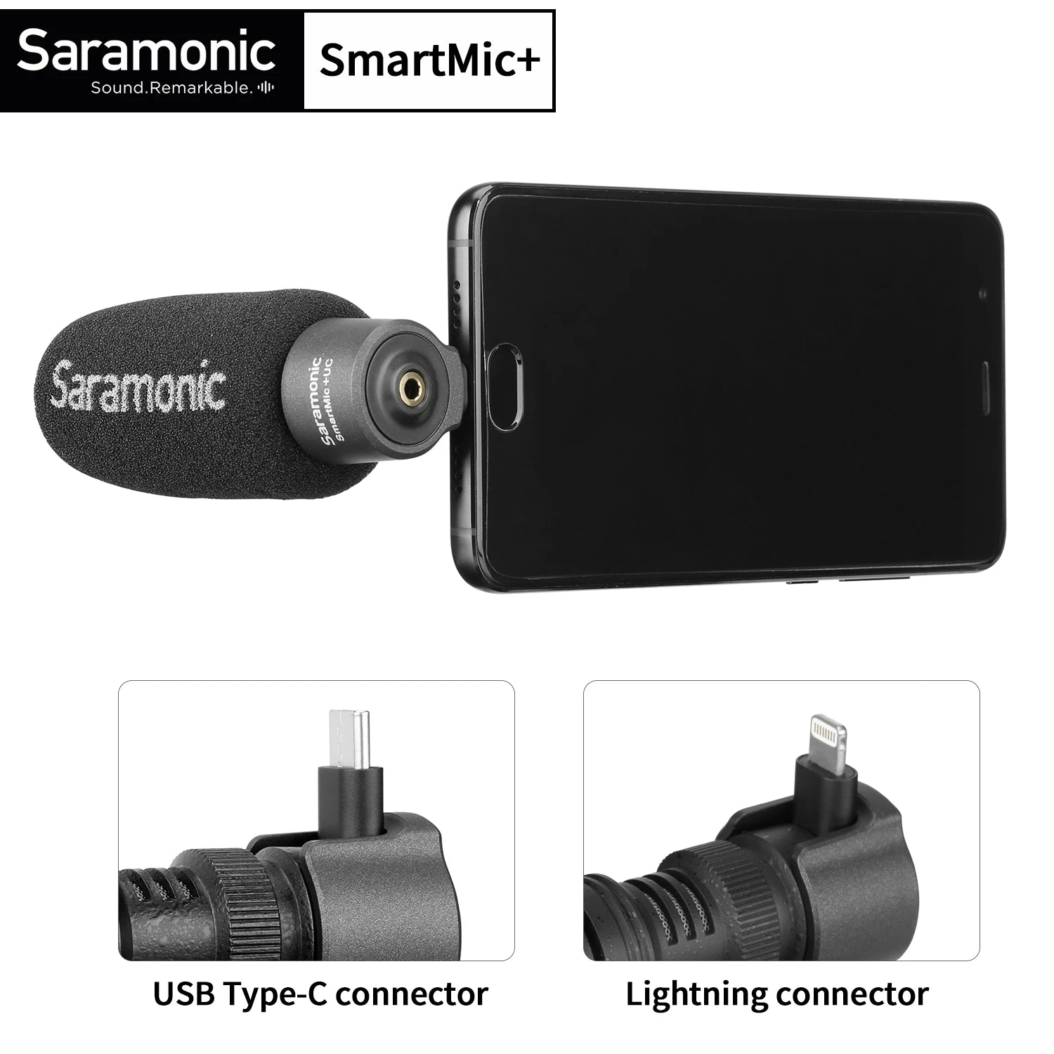 Saramonic SmartMic Di/UC Type-C Directional Microphone with Foam Windscreen