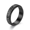 Smart Home Paws Stainless Steel Moon & Star Spinner Ring image 10