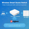 Tuya Zigbee Smart Scene Switch 12 Scenes 4 Gang Wireless Switch Push Button Controller Smart Home Automation Scenario Switch