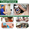 Smart Home Wireless Video Doorbell 2-Way Audio HD Video Doorbell Camera Cloud Storage Night Vision 2.4G WiFi for Home Office