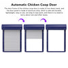 Solar Powered Automatic Chicken Coop Door Auto Chicken Door Opener with Light Sensor Timer Remote Control Chicken Door
