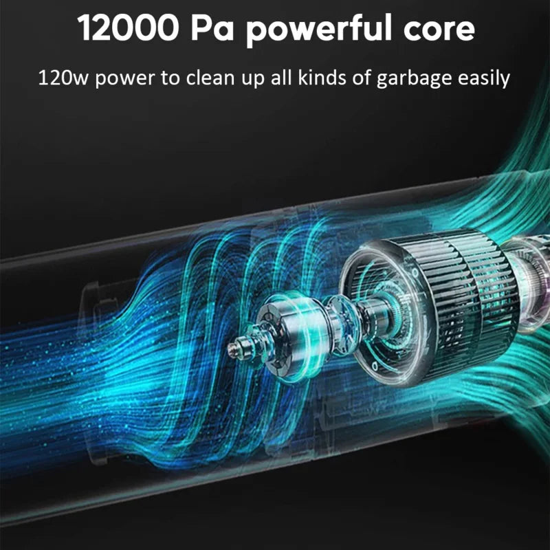 Pet Electric Cleaner Cat Hair Cleaning Vacuum Cordless 12000Pa Suction Portable For Dog Hair Carpet Remove Hand-held Cleaning