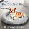 Summer Cat Cooling Bed & Dog Mattress - Self-Cooling with Pillow Removable Washable Pet Pad Bed for Small/Medium/Large Dogs