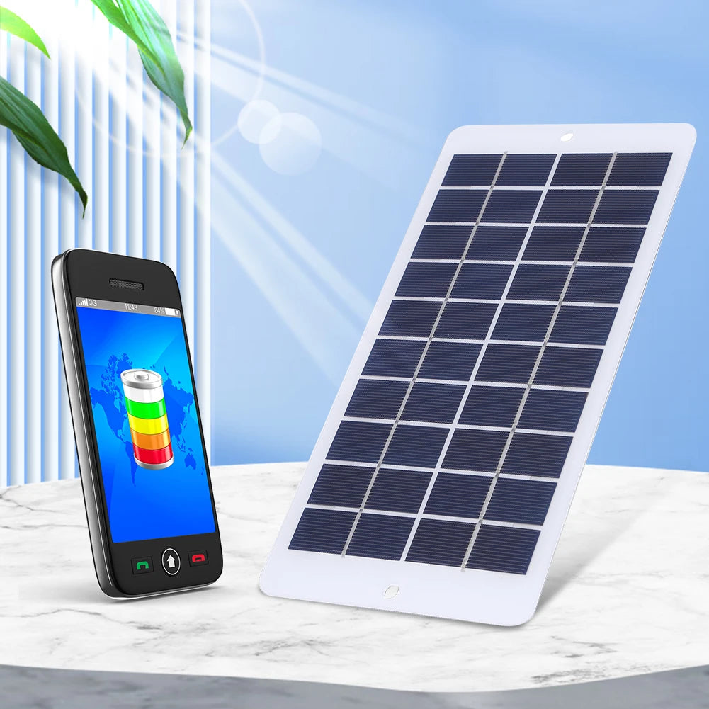 20W 5V Portable Solar Panel Charger with Type-C Interface Ideal for Outdoor Wireless Cameras and Smart Doorbells