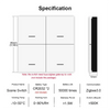 XFDZ-Tuya Zigbee Smart Scene Switch 4 Gang Smart Switch 12 Scene Switch Push Button Controller Supports Home Assistant Easy Inst