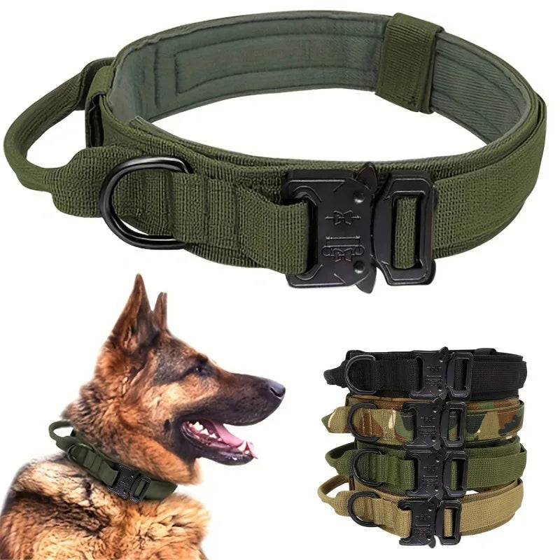Dog Collar Nylon Adjustable Durable  For Medium Large Outdoor Walking Training