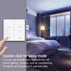 Smart ZigBee Scene Switch Wireless Scene Switch 4 Gang 12 Mode Automatic Scenario Push Button Controller Support For Tuya Z2MQTT