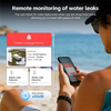 ABUO-Tuya Wifi Smart Water Leak Sensor 90Db Dual-Sided Water Level Detection Alarm Remote Monitoring System For Smart Home