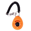 Dog Training Clicker Pet Cat Plastic New Dogs Click Trainer Aid Tools Adjustable Wrist Strap Sound Key Chain Dog Supplies