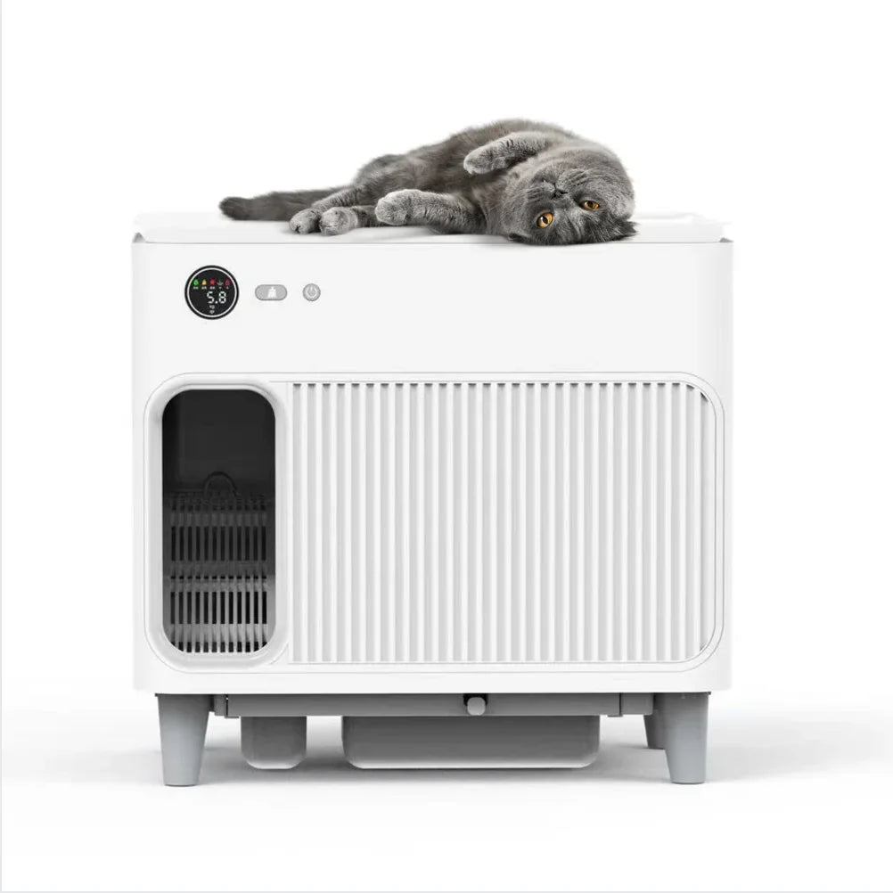 European Best Smart Cat Litter Machine Large Capacity Automatic Litter Box with Easy Clean Odor Control Features Newly Promoted