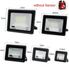 LED Floodlights With Motion Sensor Waterproof Outdoor Led Spotlight Garden Garage Street Wall Lamp 220V 100W 50W 30W 20W 10W