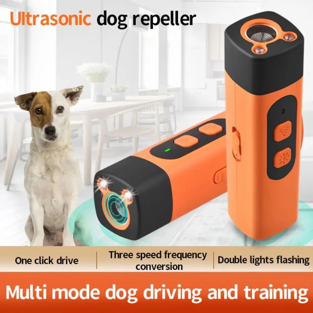 Portable Anti-Barking Dog Bark Deterrent Device 40KHz Professional Bark Control Rechargeable Compact Bark Shield Indoor Outdoor