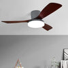 Smart ceiling fan with light 42 52 Inch 35W Wood Ceiling Fan Led Light 6 speed Remote Control Living Bedroom Fans light