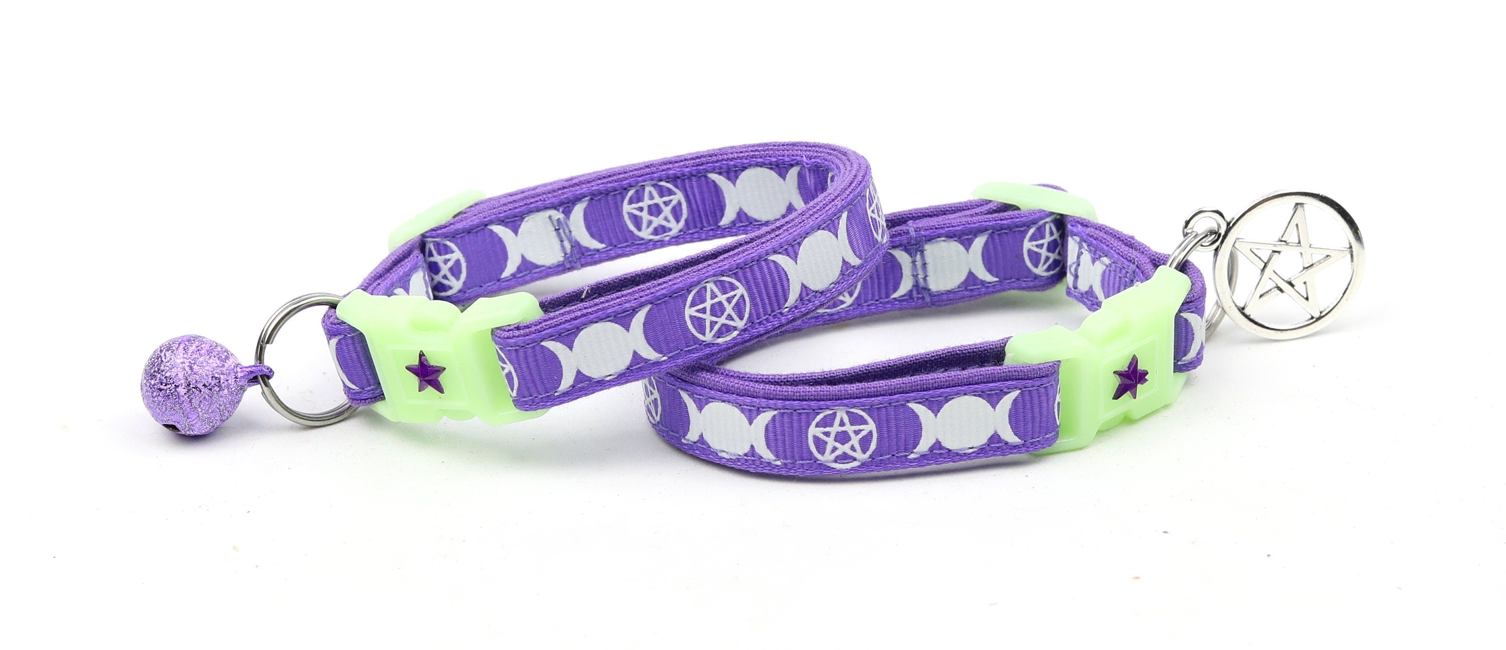 Witch's Familiar on Purple Cat Collar